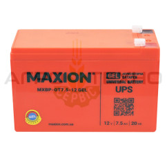 MAXION 12V 7.5Ah - Акумуляторна батарея / GEL