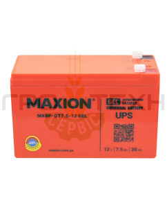 MAXION 12V 7.5Ah - Акумуляторна батарея / GEL MAXION 12V 7.5Ah - Акумуляторна батарея / GEL
