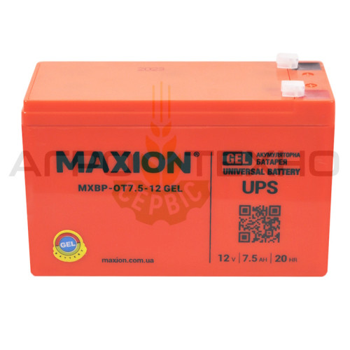MAXION 12V 7.5Ah - Акумуляторна батарея / GEL MAXION 12V 7.5Ah - Акумуляторна батарея / GEL