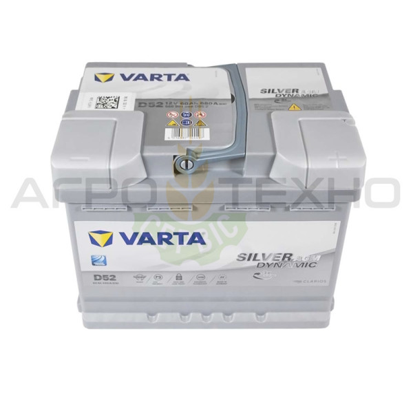 Varta 60 Ah 680 A AGM / D52 Varta 60 AGM, акумулятор Varta 60 AGM, Varta D52, акумулятор Varta D52, купити акумулятор Varta D52, акумулятор Varta D52 купити, Varta 60 AGM купити, купити акумулятор Varta 60 AGM