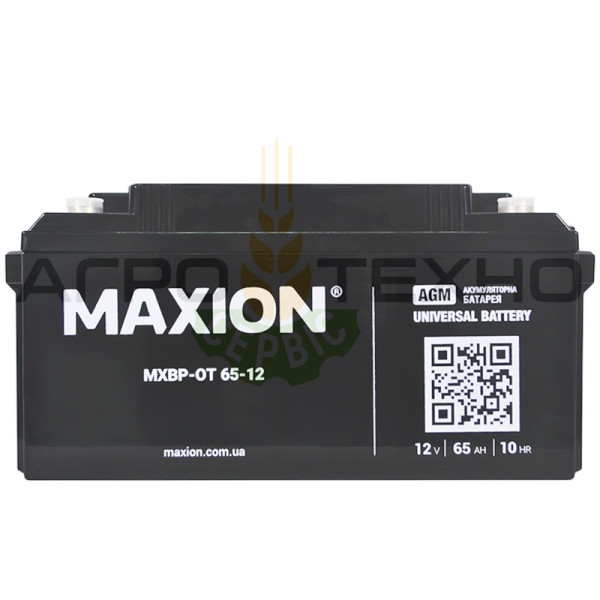 MAXION 12V 65Ah - Акумуляторна батарея / AGM Акумулятор 12-65, акумулятор 12V 65Ah, акумулятор для інвертора, купити акумулятор гелевий, акб 12V 65Ah, MAXION 12V 65Ah AGM