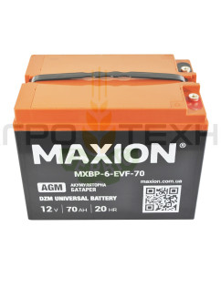MAXION 12V 70Ah - Акумуляторна батарея DZM / AGM MAXION 12V 70Ah - Акумуляторна батарея DZM / AGM