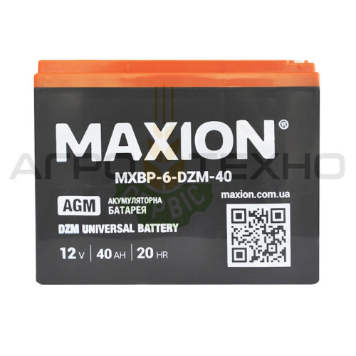 MAXION 12V 40Ah - Акумуляторна батарея DZM / AGM MAXION 12V 40Ah - Акумуляторна батарея DZM / AGM