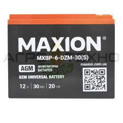 MAXION 12V 30Ah - Акумуляторна батарея DZM / AGM