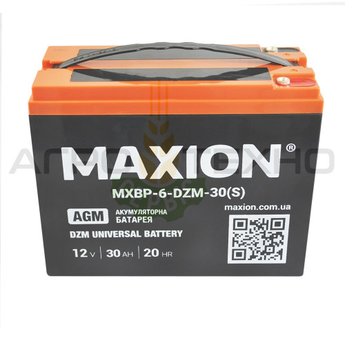 MAXION 12V 30Ah - Акумуляторна батарея DZM / AGM MAXION 12V 30Ah - Акумуляторна батарея DZM / AGM
