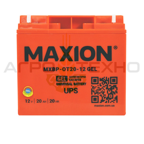 MAXION 12V 20Ah - Акумуляторна батарея / GEL Гелевий акумулятор 20, Акумулятор 12-20, акумулятор 12V 20Ah, акумулятор для інвертора, купити акумулятор гелевий, акб 12V 20Ah, MAXION 12V 20Ah GEL