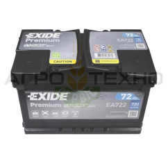 Exide 72Ah 720A Premium / EA722