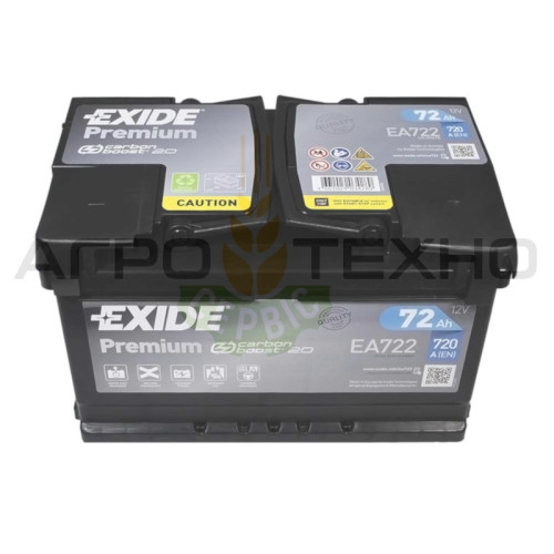 Exide 72Ah 720A Premium / EA722