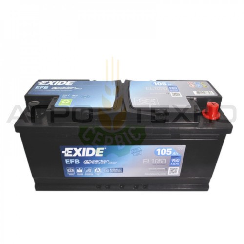 Exide 105Ah 950A EFB / EL1050 Exide 105Ah 950A EFB / EL1050