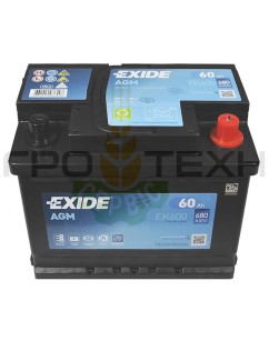 Exide 60Ah 680A AGM / EK600 Exide 60Ah 680A AGM / EK600