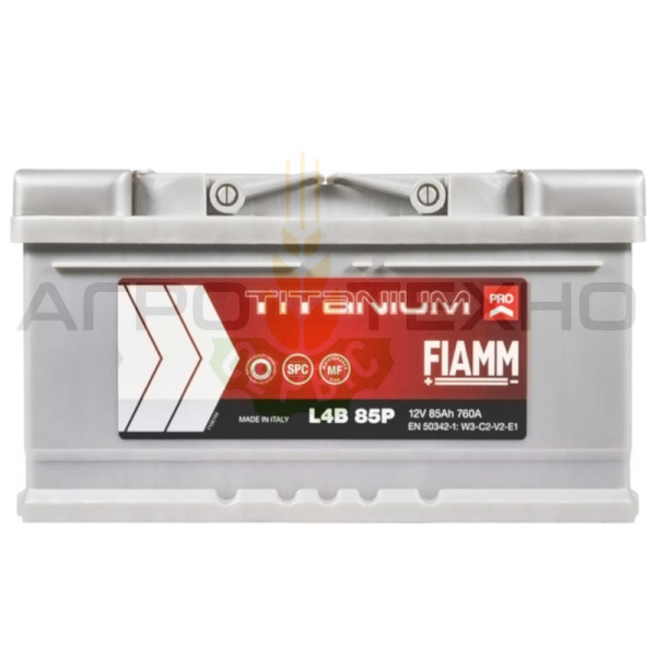 Fiamm 85 Ah 760A / L4B 85P Fiamm 85, Fiamm 85 760, акумулятор Fiamm 85, акб Fiamm, акумулятори Fiamm, Fiamm 85, Фіам 85, акумулятор Фіамм