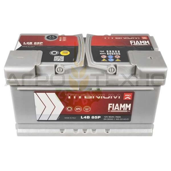 Fiamm 85 Ah 760A / L4B 85P Fiamm 85, Fiamm 85 760, акумулятор Fiamm 85, акб Fiamm, акумулятори Fiamm, Fiamm 85, Фіам 85, акумулятор Фіамм