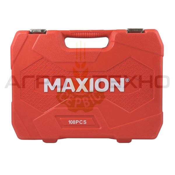 Набір інструментів 1/2"+1/4", Набір інструментів 108 одиниць, Набір інструментів maxion, купити набір головок, набір головок 1/2+1/4, набір головок 108 предметів, кейс з інструментами 108 предметів