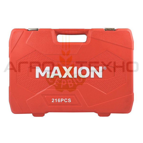 Набір інструментів 1/2"+1/4"+3/8" / Maxion (216 одиниць) Набір інструментів 1/2"+1/4"+3/8", Набір інструментів 216 одиниць, Набір інструментів maxion, купити набір головок, набір головок 1/2+1/4+3/8, набір головок 216 предметів, кейс з інструментами 216 предметів, набір головок з ріжковими ключам