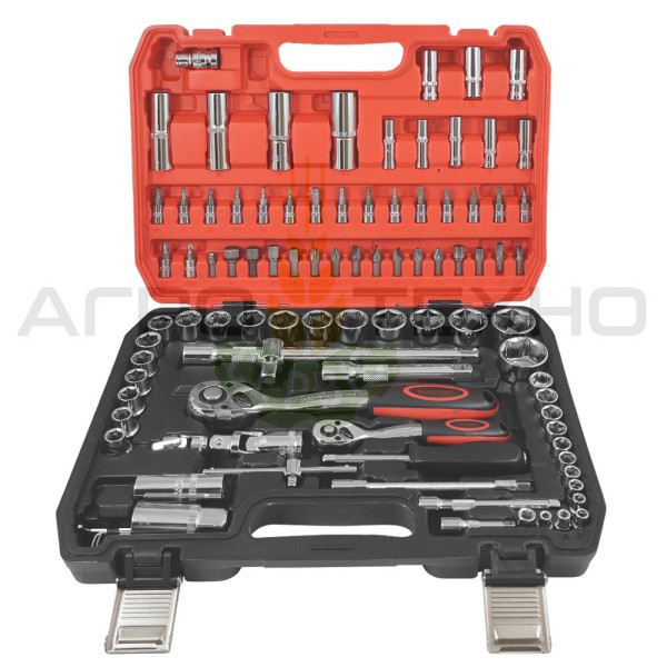 Набір інструментів 1/2"+1/4", Набір інструментів 94 одиниці, Набір інструментів maxion, купити набір головок, набір головок 1/2+1/4, набір головок 94 одиниці, кейс з інструментами 94 предмети