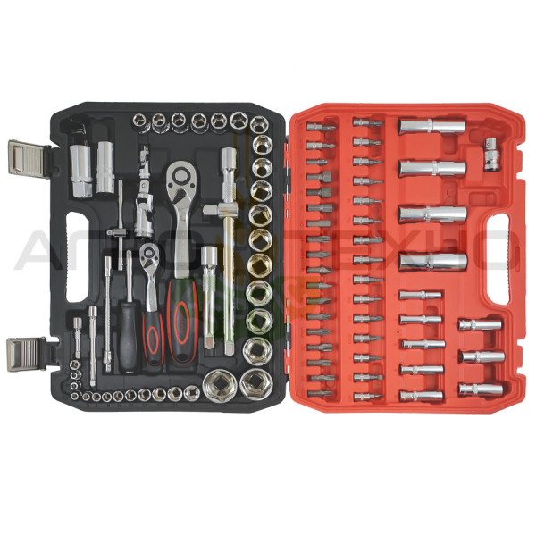 Набір інструментів 1/2"+1/4", Набір інструментів 94 одиниці, Набір інструментів maxion, купити набір головок, набір головок 1/2+1/4, набір головок 94 одиниці, кейс з інструментами 94 предмети